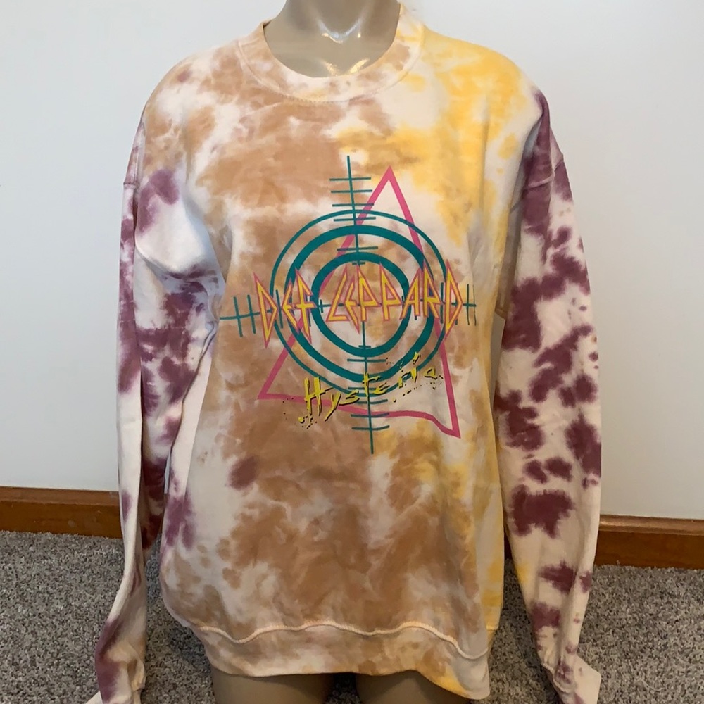 Def Leppard Hysteria Tie-dye Sweatshirt